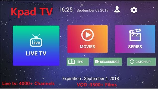 Kpadtv iptv E8 Android TV box S905X с 3500 фильмами 4000 каналов Франция турецкие Нидерланды Италия К
Kpadtv iptv E8 Android TV box S905X с 3500 фильмами 4000 каналов Франция турецкие Нидерланды Италия К