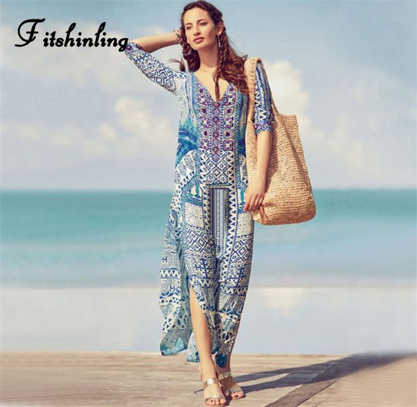 fitshinling 2019 summer holiday maxi dresses women bohemian print sexy hot long pareos robe swimwear side slit dress female sale, Black;gray
fitshinling 2019 summer holiday maxi dresses women bohemian print sexy hot long pareos robe swimwear side slit dress female sale, Black;gray