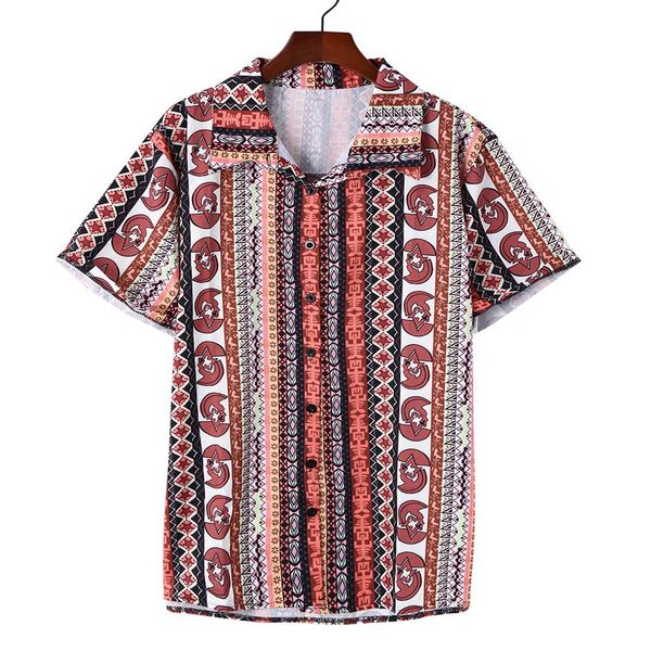 men's shirt men's shirt casual short sleeve ethnic printed stand collar colorful stripe loose blouse camisa masculina, White;black
men's shirt men's shirt casual short sleeve ethnic printed stand collar colorful stripe loose blouse camisa masculina, White;black