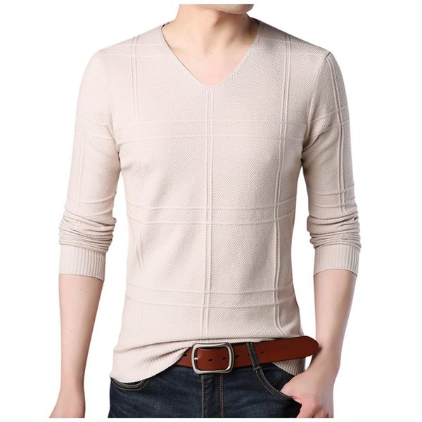 casual knitted sweater men fall winter long sleeve v-neck slim sweaters men long sleeve office pullover jumper clothing, White;black
casual knitted sweater men fall winter long sleeve v-neck slim sweaters men long sleeve office pullover jumper clothing, White;black
