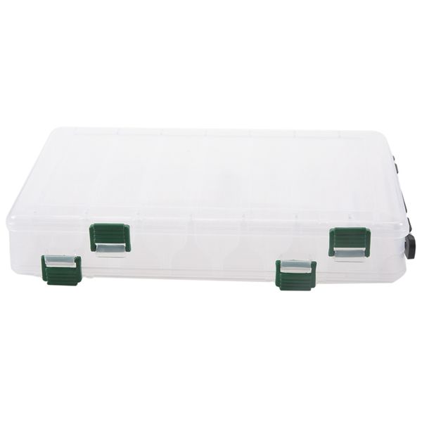 27*18*4.7cm fishing tackle double sided plastic fishing lure box 14 compartments
27*18*4.7cm fishing tackle double sided plastic fishing lure box 14 compartments