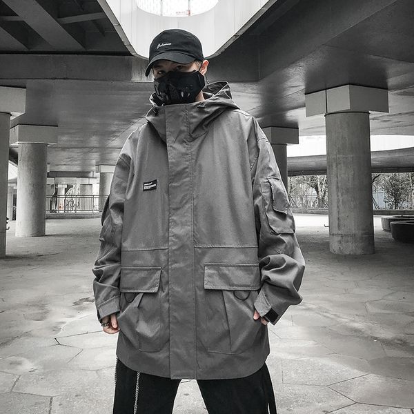 streetwear harajuku cargo jacket men 2020 new spring fashion loose coats tactics jackets windbreaker male us size xn0005, Black;brown
streetwear harajuku cargo jacket men 2020 new spring fashion loose coats tactics jackets windbreaker male us size xn0005, Black;brown
