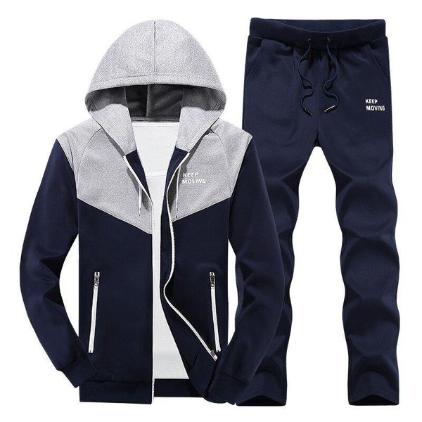 men hood hoodie outwear zipper tracksuit fashion 2 pieces set men casual sweatshirt + pants, Gray
men hood hoodie outwear zipper tracksuit fashion 2 pieces set men casual sweatshirt + pants, Gray