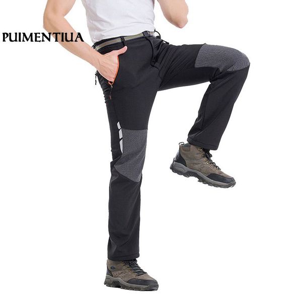 puimentiua big size 3xl men long pants softshell waterproof trousers patchwork casual loose straight hiking pants, Black
puimentiua big size 3xl men long pants softshell waterproof trousers patchwork casual loose straight hiking pants, Black
