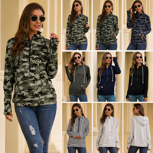 women cowl neck hoodies sweatshirt camo printed/color block striped drawstring pullover, Black
women cowl neck hoodies sweatshirt camo printed/color block striped drawstring pullover, Black