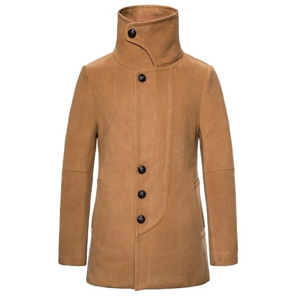 yf25 new fashion winter clothes men's camel lapel single-breasted woolen coat jacket, Black
yf25 new fashion winter clothes men's camel lapel single-breasted woolen coat jacket, Black