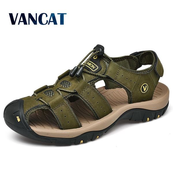 new men shoes genuine leather men sandals summer men causal shoes beach sandals man fashion outdoor casual sneakers size 38-48 y200107, Black
new men shoes genuine leather men sandals summer men causal shoes beach sandals man fashion outdoor casual sneakers size 38-48 y200107, Black