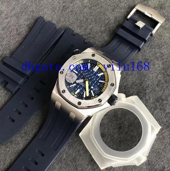 42mm mens cal.3120 date watch men royal blue dial 15710 rubber waterproof diver miyota offshore diver sport wristwatches, Slivery;brown
42mm mens cal.3120 date watch men royal blue dial 15710 rubber waterproof diver miyota offshore diver sport wristwatches, Slivery;brown