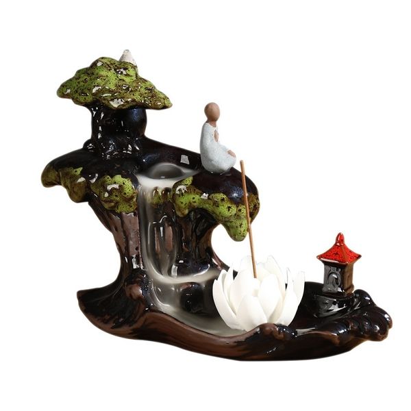 purple sand large reverse-flow incense burner buddha lotus creative incense holder home lving air purification supplies+20 cones
purple sand large reverse-flow incense burner buddha lotus creative incense holder home lving air purification supplies+20 cones