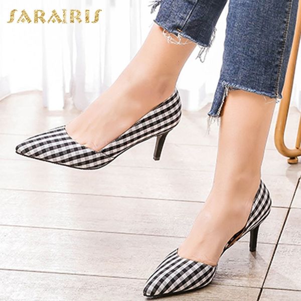 sarairis 2020 new design thin high heels summer pumps woman shoes dropship pointed toe slip-on shoes women pumps, Black
sarairis 2020 new design thin high heels summer pumps woman shoes dropship pointed toe slip-on shoes women pumps, Black