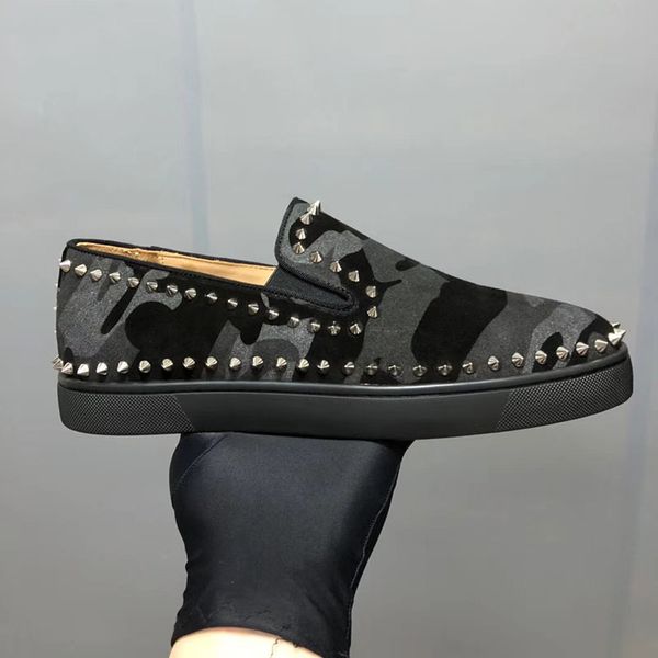 camo jacquard leather pik roller boats spikes orlato man low sneakers red bottom spikes men's flats paris studded slip on loafers skate, Black
camo jacquard leather pik roller boats spikes orlato man low sneakers red bottom spikes men's flats paris studded slip on loafers skate, Black