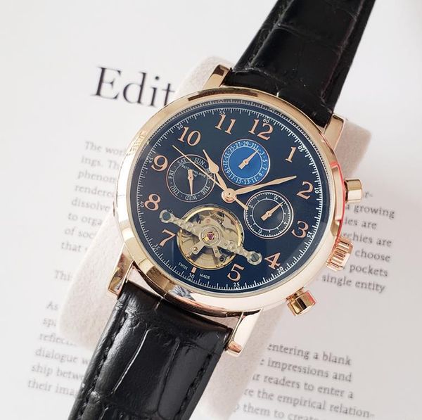 luxury men's watch tourbillon design automatic movement luxury quality marking business mechanical watch leather strap sports leisure watch
luxury men's watch tourbillon design automatic movement luxury quality marking business mechanical watch leather strap sports leisure watch