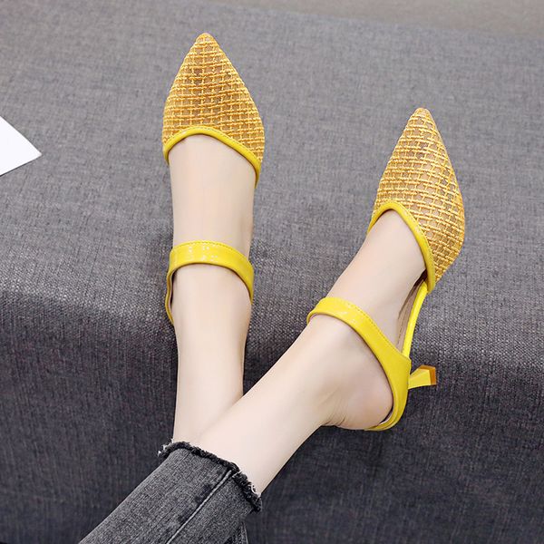 2020 new women high heel sandals pu leather women summer buckle beach thick heels slippers party slides pointed toe shoes, Black
2020 new women high heel sandals pu leather women summer buckle beach thick heels slippers party slides pointed toe shoes, Black