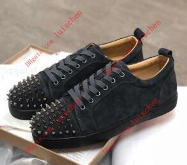 red bottom designer shoes luxury sneaker studded spikes men women trainers low cut genuine leather party wedding crystal leather sneakers 03, Black
red bottom designer shoes luxury sneaker studded spikes men women trainers low cut genuine leather party wedding crystal leather sneakers 03, Black