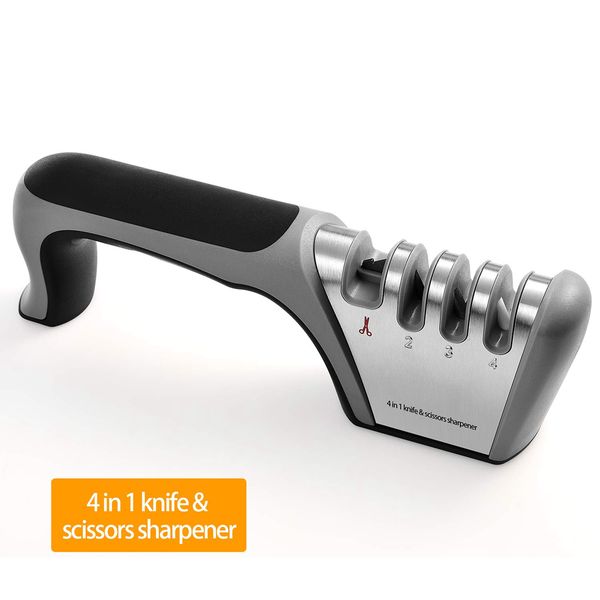 Kitchen knife sharpener 4-in-1 sharpening tool manual repair and polishing blade scissors fast safe easy use sharpening knife kitchen tools
Kitchen knife sharpener 4-in-1 sharpening tool manual repair and polishing blade scissors fast safe easy use sharpening knife kitchen tools