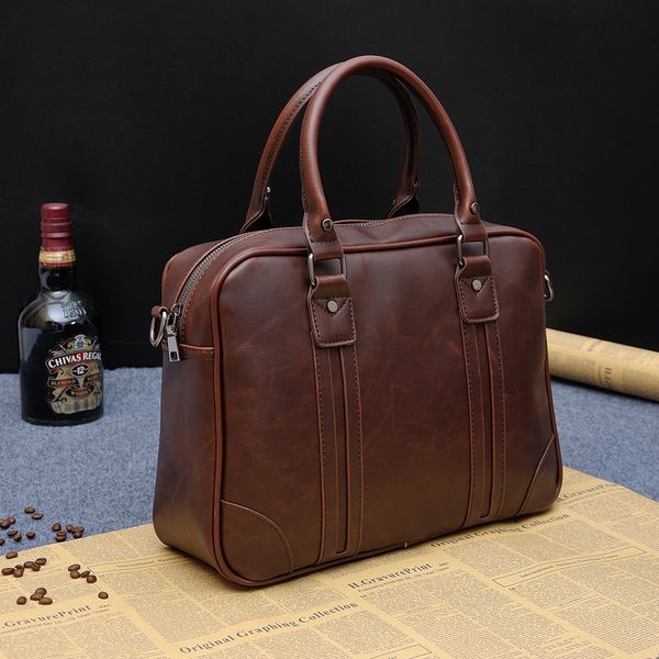 2020 crazy horse leather men's handbag business slung shoulder computer briefcase trend korean men's bag
2020 crazy horse leather men's handbag business slung shoulder computer briefcase trend korean men's bag