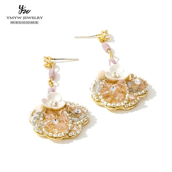 ymyw exquisite flower drop dangle earrings luxury crystal rhinestone jewelry korean temperament geometric earrings women gift, Silver
ymyw exquisite flower drop dangle earrings luxury crystal rhinestone jewelry korean temperament geometric earrings women gift, Silver