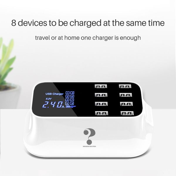 smart multi-port charger for apple / samsung / tablet (single port maximum output 2.4a), multiple usb serial port chargers, office essential
smart multi-port charger for apple / samsung / tablet (single port maximum output 2.4a), multiple usb serial port chargers, office essential
