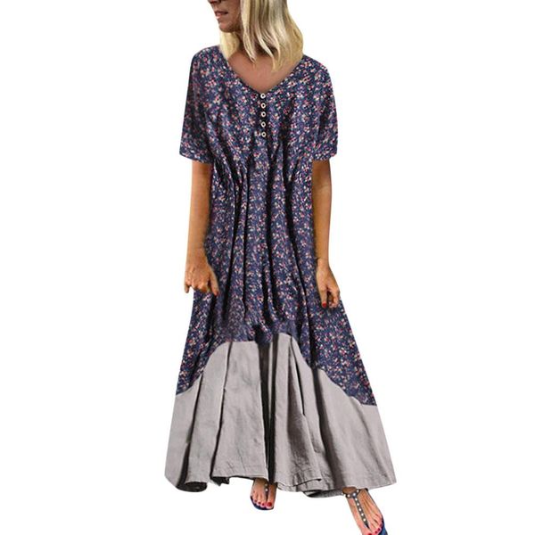 plus size women dresses vintage patchwork casual loose long retro maxi womens dress print v-neck a-line ankle-length sleeveless, Black;gray
plus size women dresses vintage patchwork casual loose long retro maxi womens dress print v-neck a-line ankle-length sleeveless, Black;gray