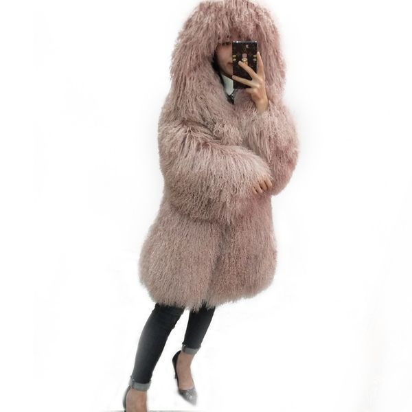 natural beach wool full leather long design coat mongolia sheep fur coat overcoat outerwear jacket women with a hood female, Black
natural beach wool full leather long design coat mongolia sheep fur coat overcoat outerwear jacket women with a hood female, Black