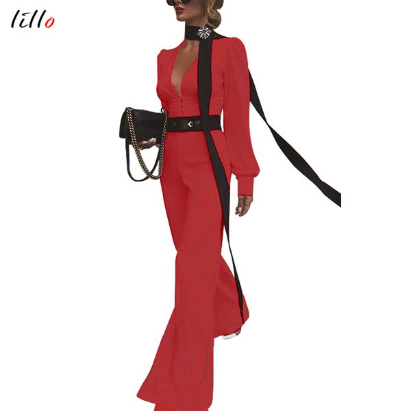 fashion high waist jumpsuit winter new wide leg pants high thin slim temperament solid color long sleeve women's jumpsuit, Black;white
fashion high waist jumpsuit winter new wide leg pants high thin slim temperament solid color long sleeve women's jumpsuit, Black;white
