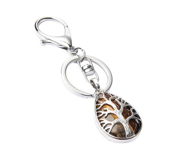fyjs unique silver plated circle lobster clasp tiger eye stone tree of life key chain water drop jewelry
fyjs unique silver plated circle lobster clasp tiger eye stone tree of life key chain water drop jewelry