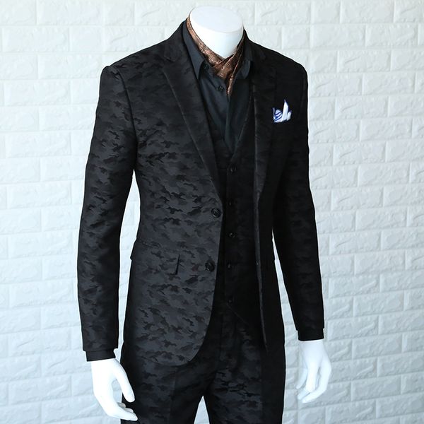2019 spring and autumn korean business suit mens slim casual suits male camouflage suit jacket black blazer men coat 365wt01, White;black
