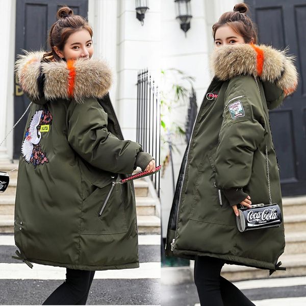 2019 new womens outwear jacket plus size fur coat long down jacket female womens winter coat thick cotton warm, Black
2019 new womens outwear jacket plus size fur coat long down jacket female womens winter coat thick cotton warm, Black