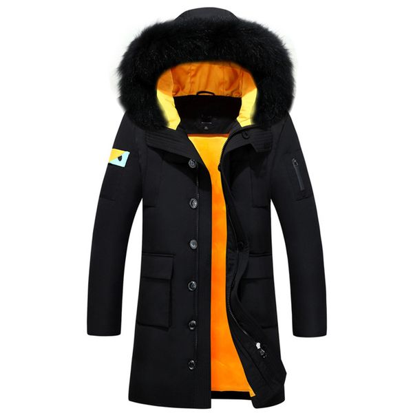 2018 medium long men's winter jacket hooded real big raccoon fur collar duck down jacket men coat outwear warm parka fyy106, Black
2018 medium long men's winter jacket hooded real big raccoon fur collar duck down jacket men coat outwear warm parka fyy106, Black