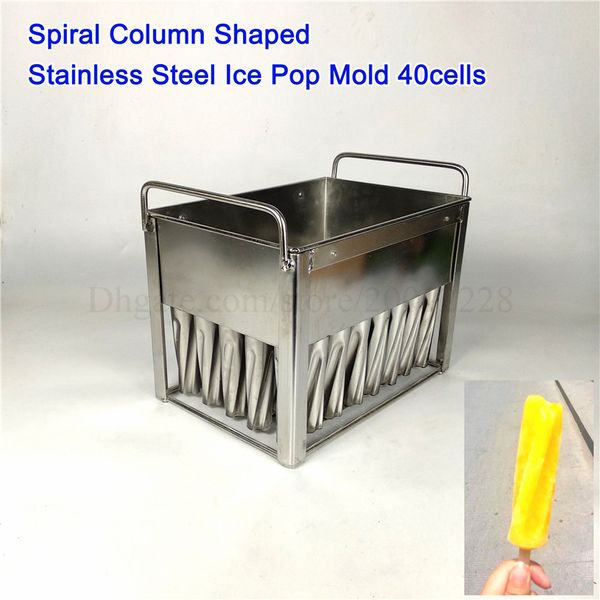Pop icle mould piral haped ice pop mould diy ice lolly mold tainle teel ice cream mold 40cell with tick holder
Pop icle mould piral haped ice pop mould diy ice lolly mold tainle teel ice cream mold 40cell with tick holder