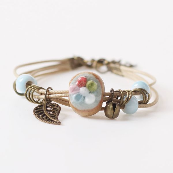 fashion charm ceramics beads muticolor flower national style bracelet original design bangle hand knitted amulet jewelry gifts, Golden;silver
fashion charm ceramics beads muticolor flower national style bracelet original design bangle hand knitted amulet jewelry gifts, Golden;silver