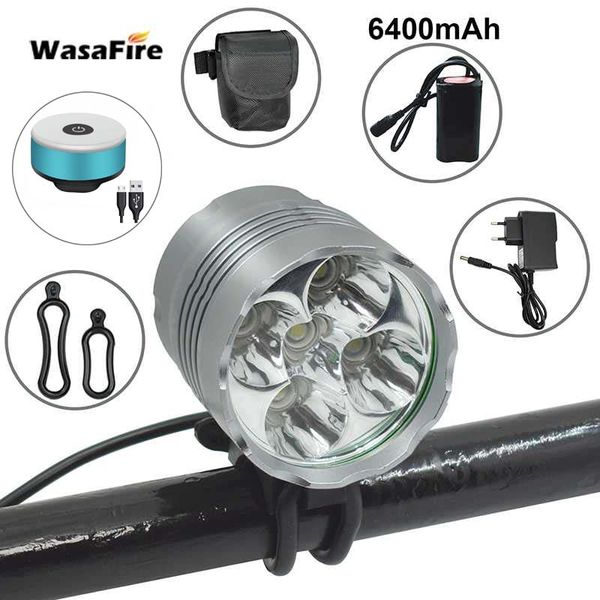 waterproof 5*t6 led bicycle front light lamp 7000 lumen bike headlight + 9600mah battery pack + safety warning usb taillight
waterproof 5*t6 led bicycle front light lamp 7000 lumen bike headlight + 9600mah battery pack + safety warning usb taillight