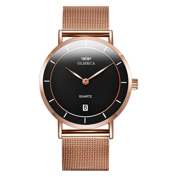 men's watches olmeca quartz watch fashion wristwatches casual rose mesh steel male clock relojes para hombre, Slivery;brown
men's watches olmeca quartz watch fashion wristwatches casual rose mesh steel male clock relojes para hombre, Slivery;brown