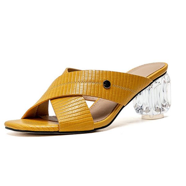 2020 women stransparent thick heeled sandals half slippers basic summer shoes woman open toe fashion shoes woman, Black
2020 women stransparent thick heeled sandals half slippers basic summer shoes woman open toe fashion shoes woman, Black