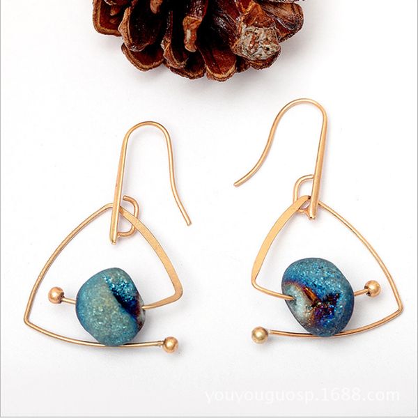 european and american earrings female starry natural stone earrings intellectual and romantic romantic mystery treasure jewelry, Golden
european and american earrings female starry natural stone earrings intellectual and romantic romantic mystery treasure jewelry, Golden