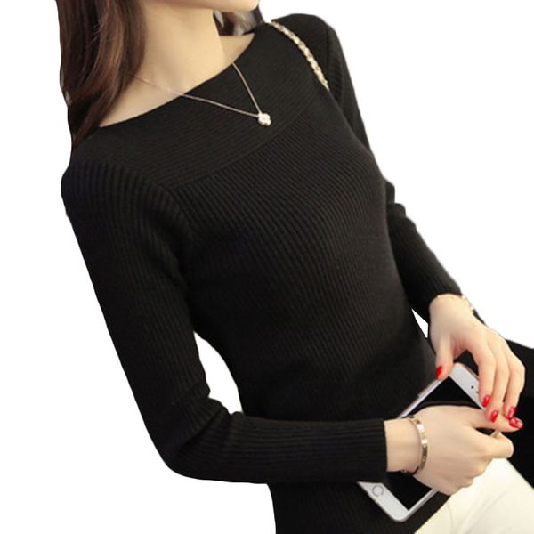 2019 autumn winter sweater women korean wild short paragraph slim sweaters women's casual long-sleeve thread tight sweaters e032, White;black
2019 autumn winter sweater women korean wild short paragraph slim sweaters women's casual long-sleeve thread tight sweaters e032, White;black
