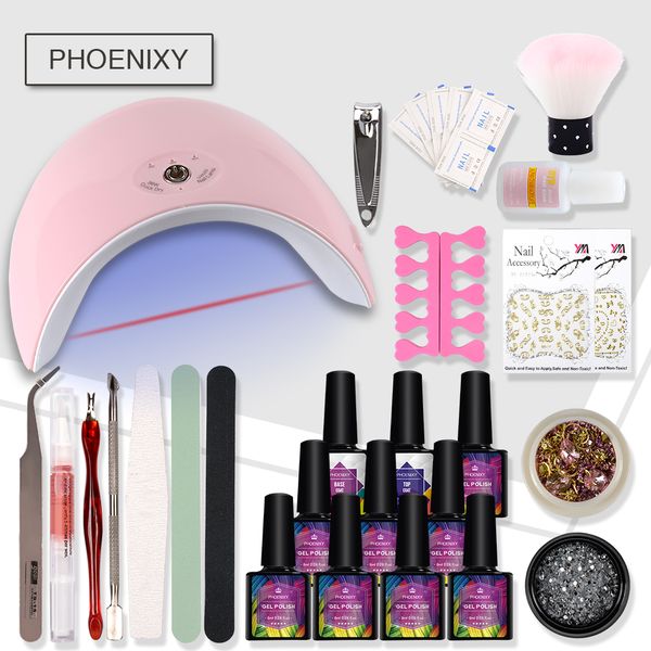 nail set gel nail polish kit 36w uv led lamp for 8pcs gel polish set extension kit art tools manicure
nail set gel nail polish kit 36w uv led lamp for 8pcs gel polish set extension kit art tools manicure