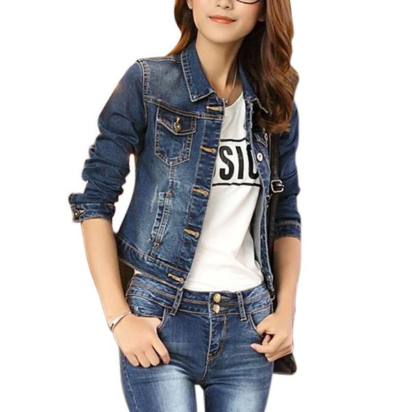 female jean jackets korean short casual denim jacket women coat long sleeve outerwear coat abrigos mujer elegant, Black;brown
female jean jackets korean short casual denim jacket women coat long sleeve outerwear coat abrigos mujer elegant, Black;brown