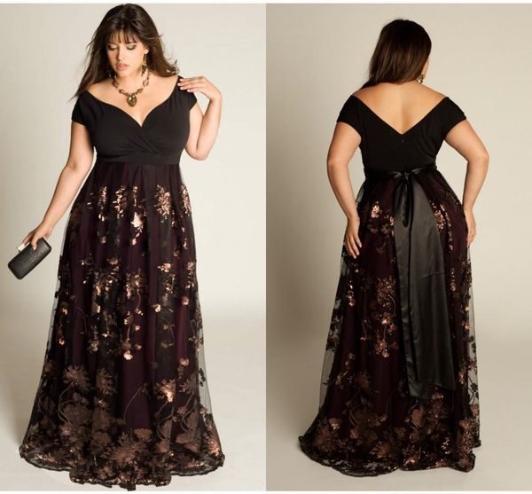 plus size formal prom dresses off the shoulder lace appliqued sequined evening gowns vintage a line party dress graduation dresses, Black
plus size formal prom dresses off the shoulder lace appliqued sequined evening gowns vintage a line party dress graduation dresses, Black