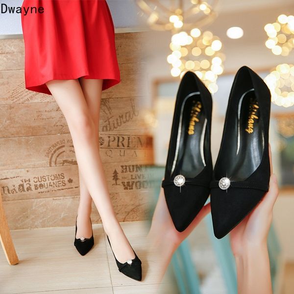 2019 spring and autumn new high heel rhinestone 6cm high heel single shoes stiletto pointed wild work shoes wedding, Black
2019 spring and autumn new high heel rhinestone 6cm high heel single shoes stiletto pointed wild work shoes wedding, Black