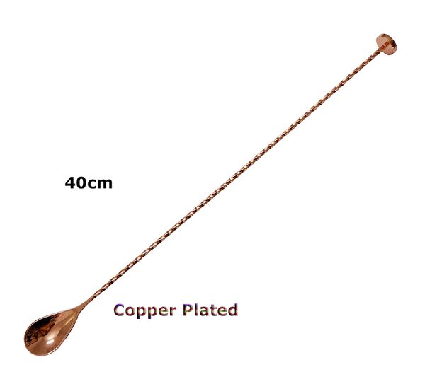 40cm stainless steel muddler barspoon cocktail spoon mixing spoon, spiral pattern bar cocktail shaker spoon copper plated
40cm stainless steel muddler barspoon cocktail spoon mixing spoon, spiral pattern bar cocktail shaker spoon copper plated