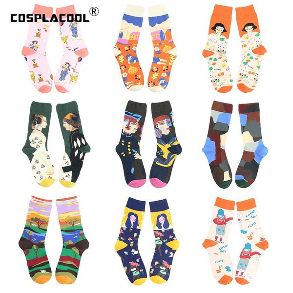 men's socks art abstract oil painting funny men hipster street hip hop harajuku skateboard happy argyle calcetines hombre, Black
men's socks art abstract oil painting funny men hipster street hip hop harajuku skateboard happy argyle calcetines hombre, Black
