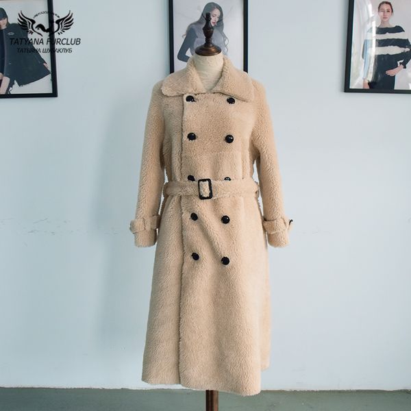 2019 woman winter long wool fur coat female casual warm thick jacket luxury clothes design sheep shearing lady overcoats, Black
2019 woman winter long wool fur coat female casual warm thick jacket luxury clothes design sheep shearing lady overcoats, Black