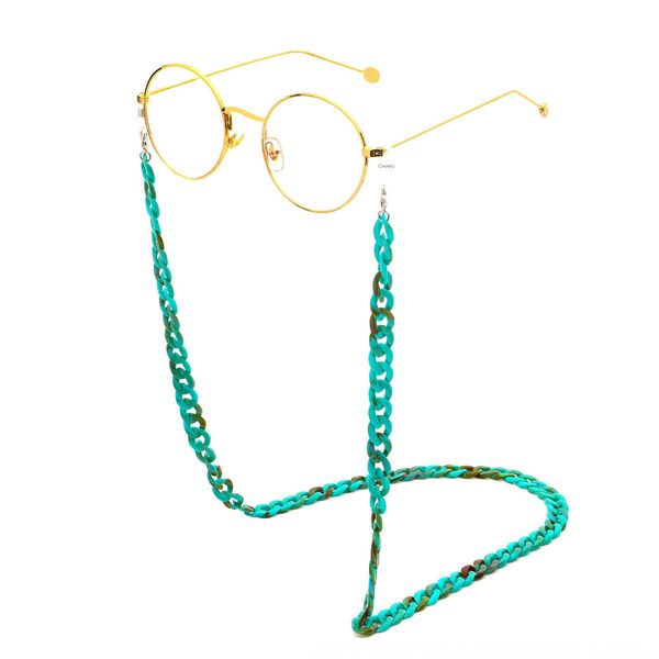 resin acrylic plastic acetate tie leopard print rope thin chain glasses environmental protection glasses chain, Blue
resin acrylic plastic acetate tie leopard print rope thin chain glasses environmental protection glasses chain, Blue