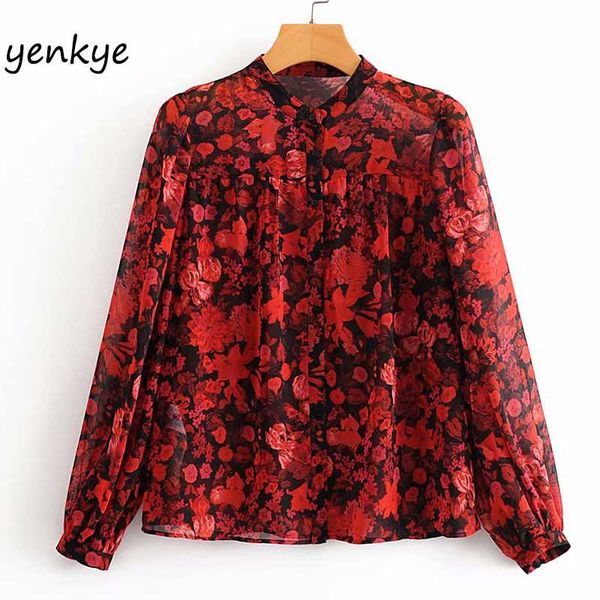 vintage floral print chiffon blouse shirt women long sleeve stand collar semi-sheer plus size blusas aazz9640, White
vintage floral print chiffon blouse shirt women long sleeve stand collar semi-sheer plus size blusas aazz9640, White