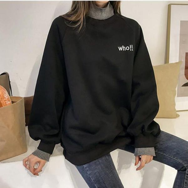korean hoodies women spring long sleeve pullover o-neck fashion large hoodie sweatshirt for girls clothes dropshipping, Black
korean hoodies women spring long sleeve pullover o-neck fashion large hoodie sweatshirt for girls clothes dropshipping, Black