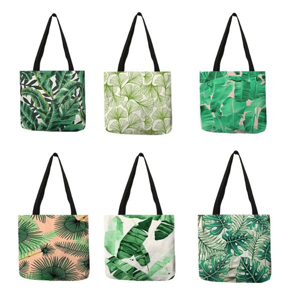 2020 new tropical plant monstera print tote bags for women eco linen shopping bag with print folding hand wrist bag pouch
2020 new tropical plant monstera print tote bags for women eco linen shopping bag with print folding hand wrist bag pouch