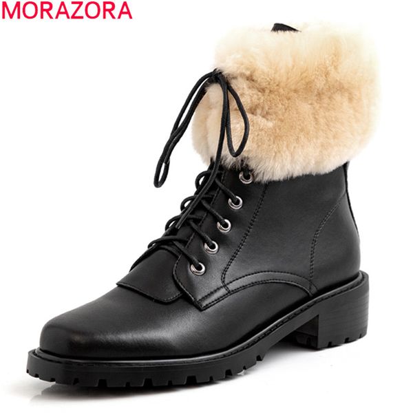 morazora 2020 new arrive winter keep warm women brand boots black color genuine leather ladies shoes med heels ankle boots
morazora 2020 new arrive winter keep warm women brand boots black color genuine leather ladies shoes med heels ankle boots