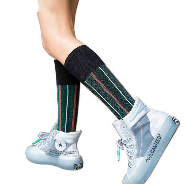 sports socks stockings women knee socks bright wire stripe personality stockings cotton socks autumn and winter, Black;white
sports socks stockings women knee socks bright wire stripe personality stockings cotton socks autumn and winter, Black;white