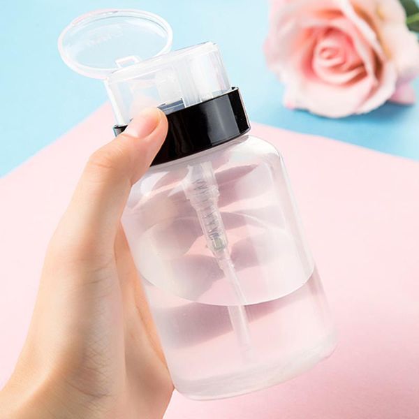 200ml women portable cosmetic tool plastic nail art pump dispenser spray bottle polish remover container
200ml women portable cosmetic tool plastic nail art pump dispenser spray bottle polish remover container